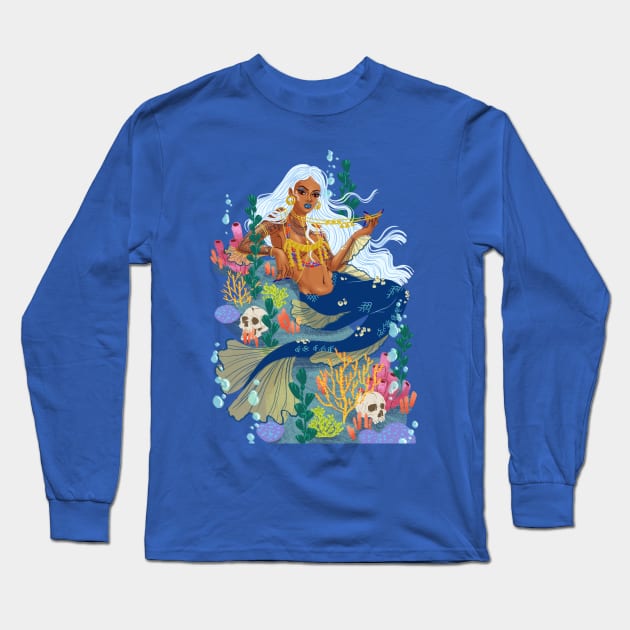 Sirena Long Sleeve T-Shirt by acaballz